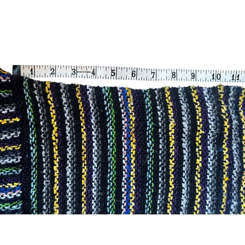 Vel Mex Hoodie Textured Black Multicolor Pull Over - Picture 13 of 15
